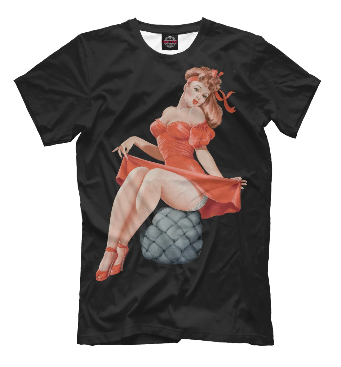 Футболка Пинап на пуфе Девушки | Футболки