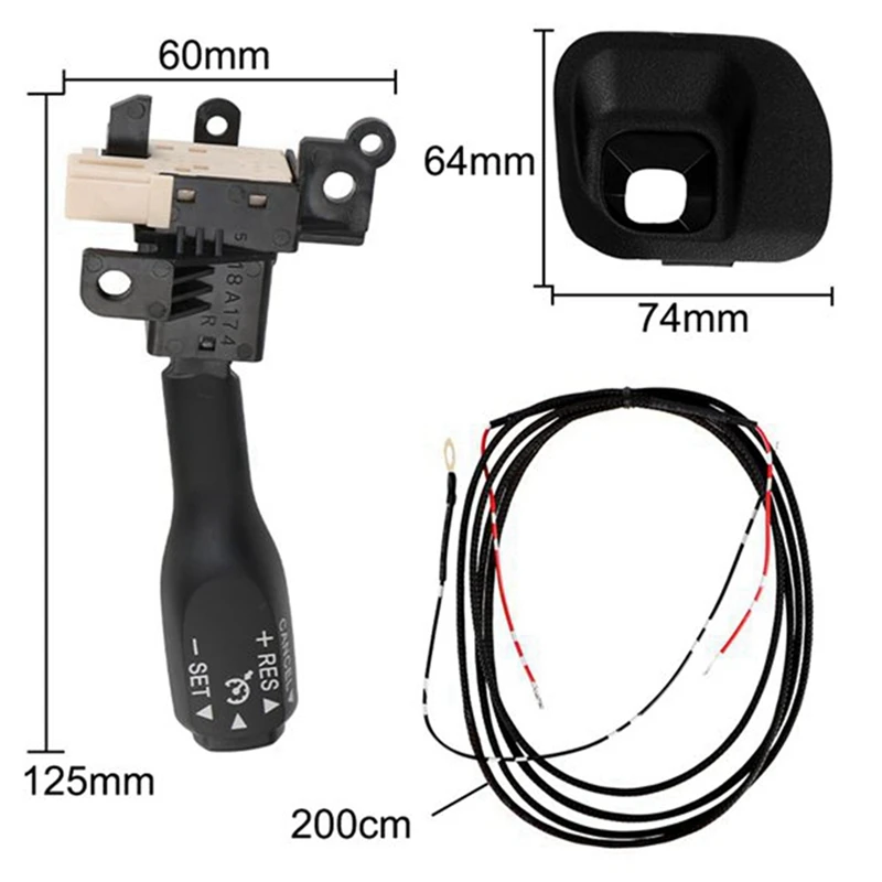 2X переключатель круиз-контроля на рулевом колесе 84632-34011 с крышкой 45186-47030-C0 для Toyota