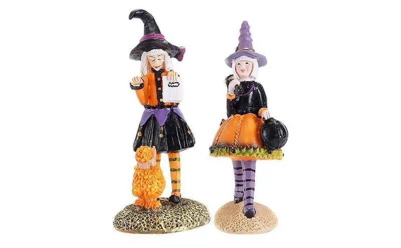 

Halloween Witch Statue Harvest Resin Witch Collectible Figure charming Witch Statues for Halloween festival home Decorations