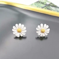 summer 2022 new trend floral daisy flower stud earrings fashion fresh sunflower 15 styles asymmetric earrings girl ears jewelry