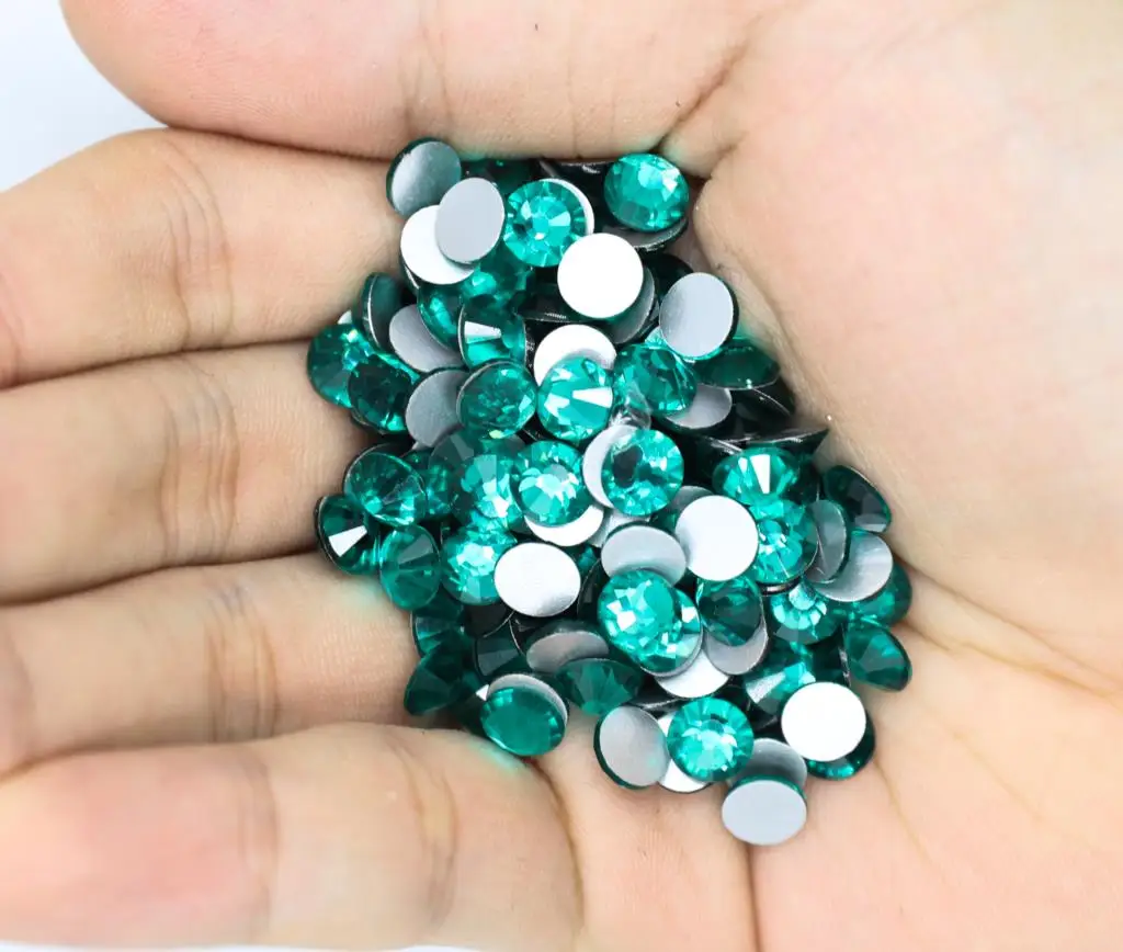 Многоцветные камни-стразы без клея SS3-SS30 с плоской задней стороной для декорирования маникюра, 3D-нейл-арт, ткани и одежды.