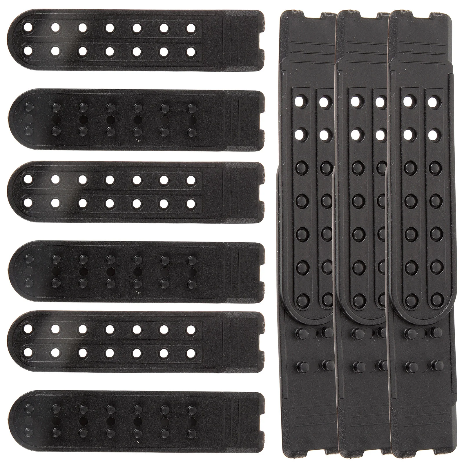 

10 Pairs Hat Extender Snapbacks Adjustable Straps Double Row Cap Supplies Replaceable Plastic Extenders