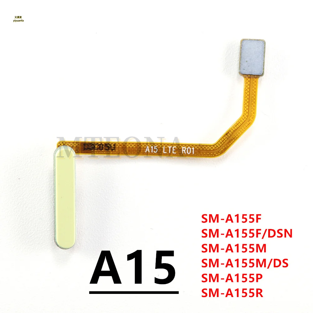 Для Samsung Galaxy A15 4G 5G A155F A156B A156E Home Button Датчик отпечатков пальцев гибкий кабель с