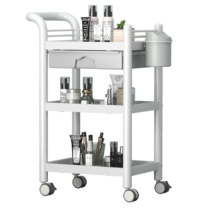 

Manicure Beauty Salon Trolley Tool Hairdresser Tattoo Cosmetic Salon Trolley Barber Nails Carrito Auxiliar Salon Furniture WKST
