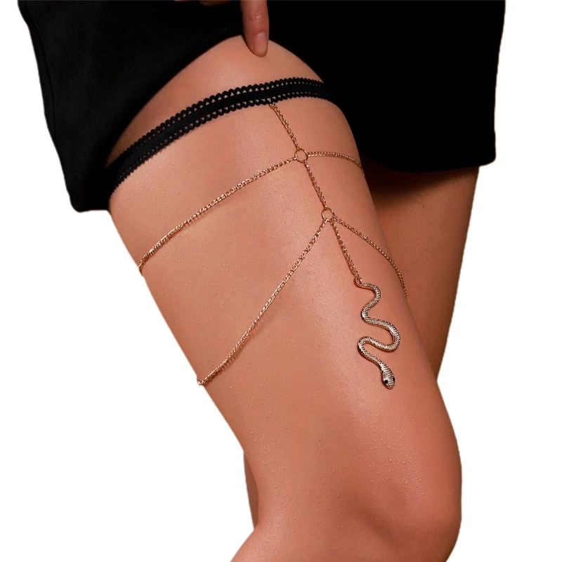 

Long Boho Tassel Thigh Chain Antislip Belt Beach Bikini Nightclub Leg Decors
