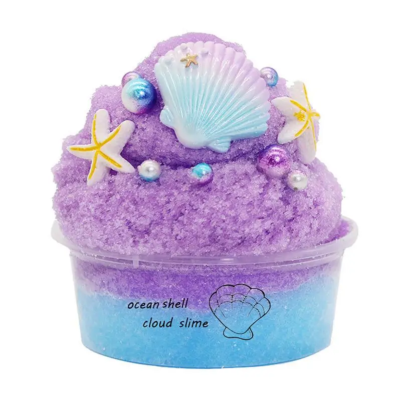 

Soft Jelly 60ml Stress Relief Toy Delicate DIY Mud Supplies Kit Elastic Ocean Shell Interactive Crunchy Bubble Fluffy Crystal