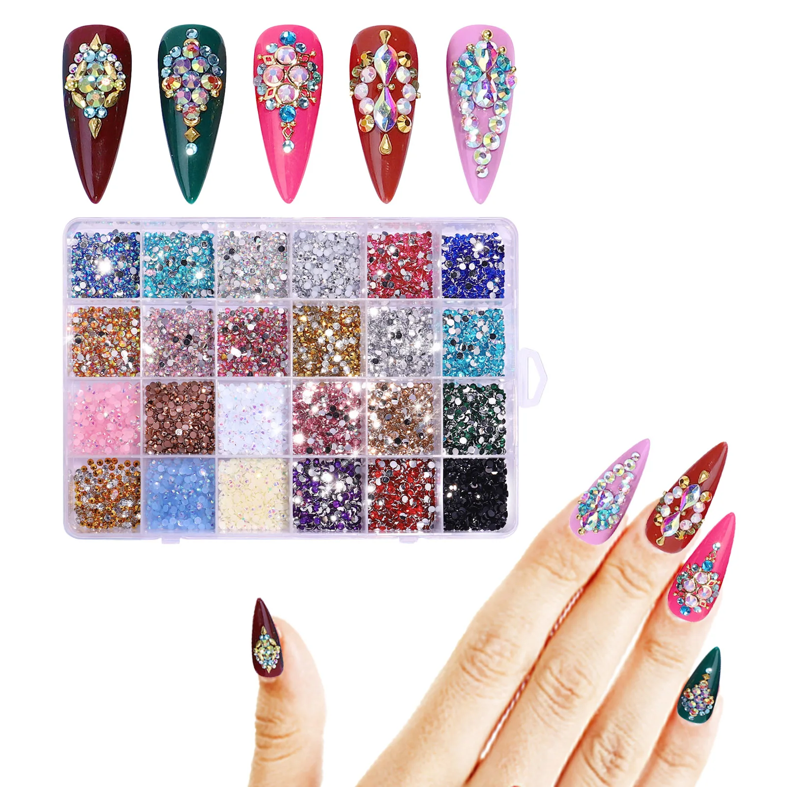 

Стразы из смолы для творчества, 3500 шт., стразы с плоским основанием для дизайна ногтей, украшения для творчества, аксессуары для ногтей на Хэ...
