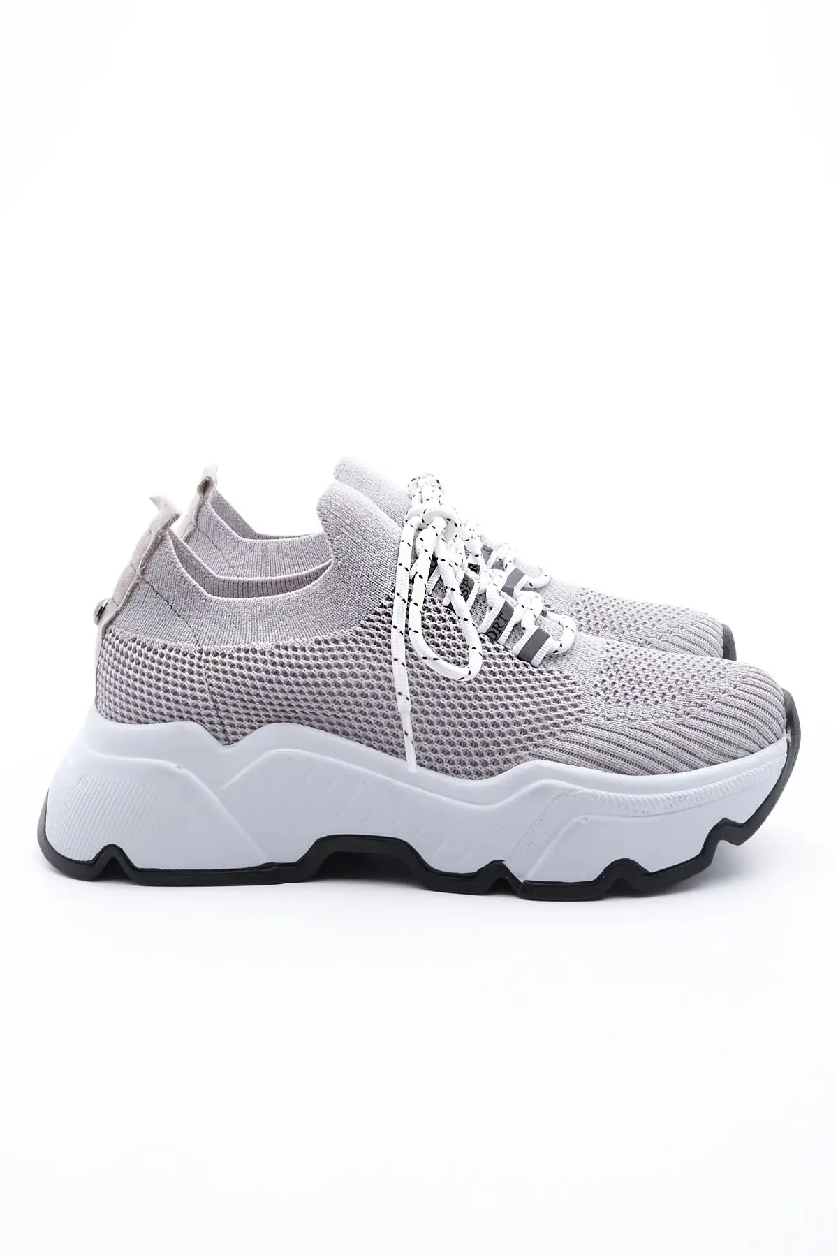 

Women Vulcanized Shoes Women's Gray Sneaker Elephants Heel Socks Behin Running Shoe Ladies Sneakers Casual Sport Shoes