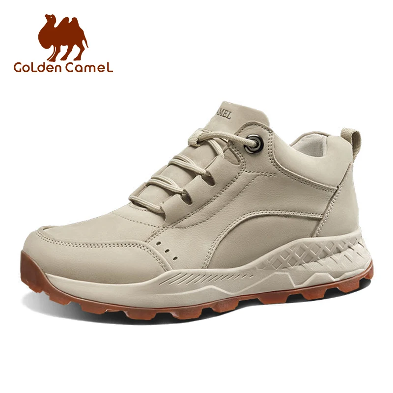 

Golden Camel Outdoor Hiking Shoes Autumn Sports Shoes Non-slip Fleece Warm High-top Men's Winter Boots for Men 2022 Waterproof