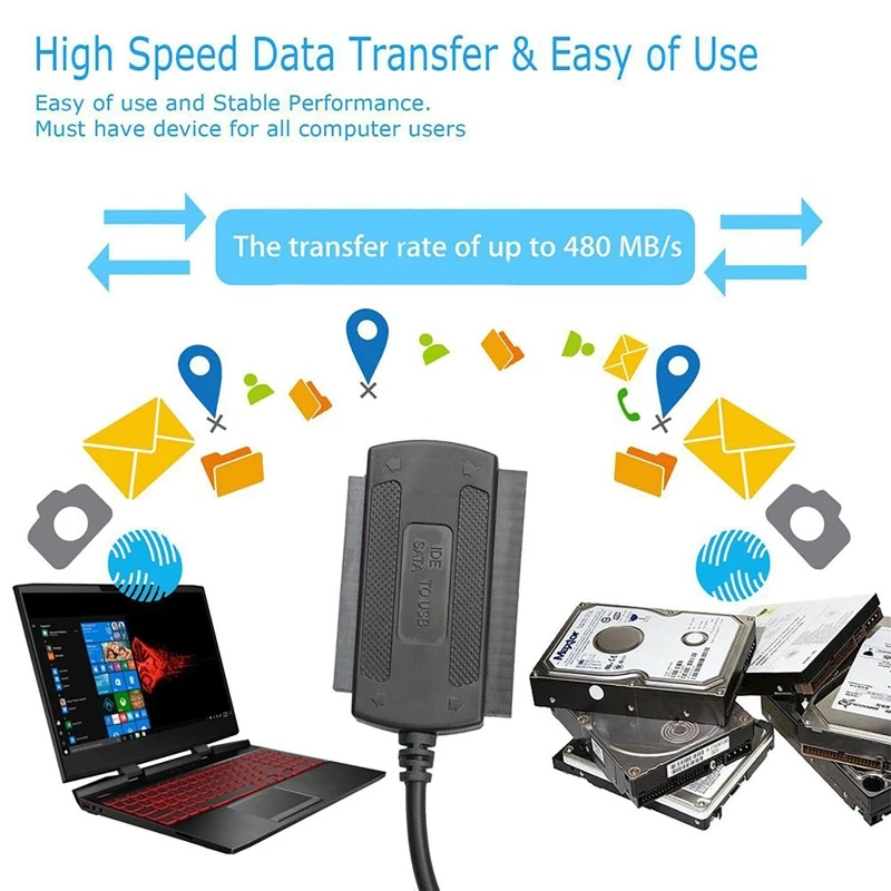

2,0 B 3 в 1 USB 5,25 IDE 2,5 S-ATA 3,5 дюйма жесткий диск HDD адаптер кабель для ПК ноутбука конвертер