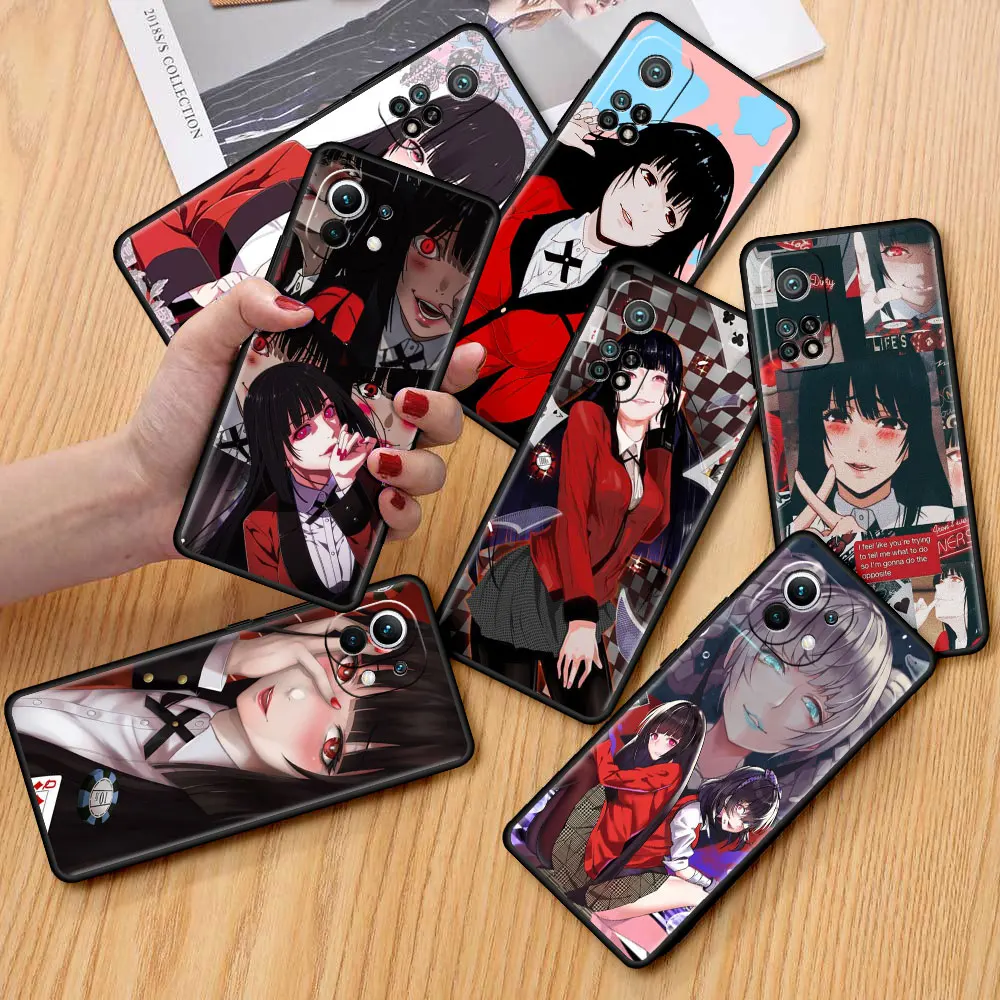 

Black Estuche Case For Xiaomi Mi Poco X3 NFC M3 10T Pro 11T 5G Mobile Phones Funda 9T Note 10 Lite F1 Cover Manga Kakegurui