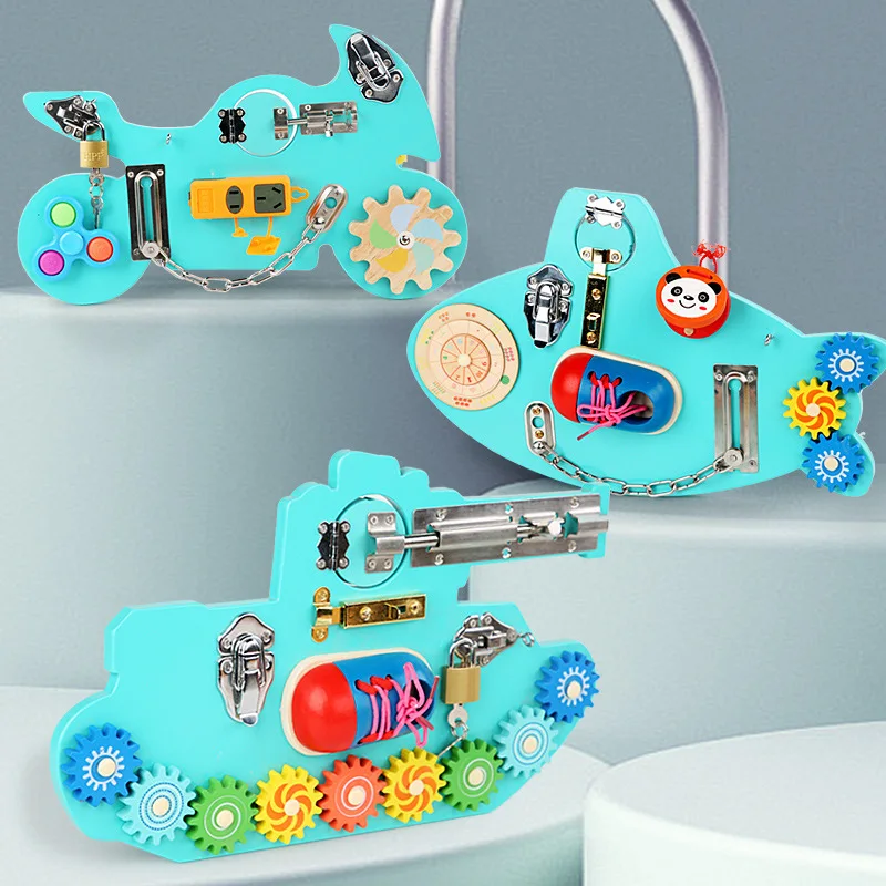 Обучающая деревянная доска Монтессори для детского транспорта детские игрушки