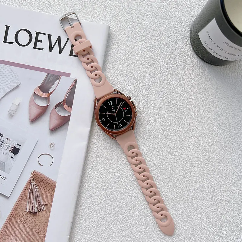 Силиконовый ремешок для Samsung Galaxy Watch 4/Classic браслет Gear S3 Active 2 45 мм 20 22 40 44 42 46 |