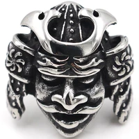 toocnipa stainless steel men jewelry rings luxury brand men rings japanese bushido samurai helmet warrior punk rings for women