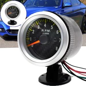 Car Tachometer Tacho Gauge 52mm Universal Car 12VLED Meter Speedometer