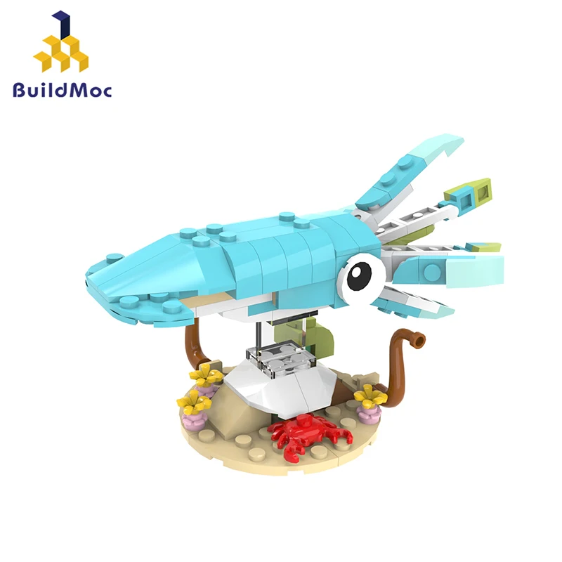 

Buildmoc Creative Ideas Animals Sea Creature Squid Octopus MOC Set Building Blocks Kits Toys for Children Kids Gifts Toy 127PCS