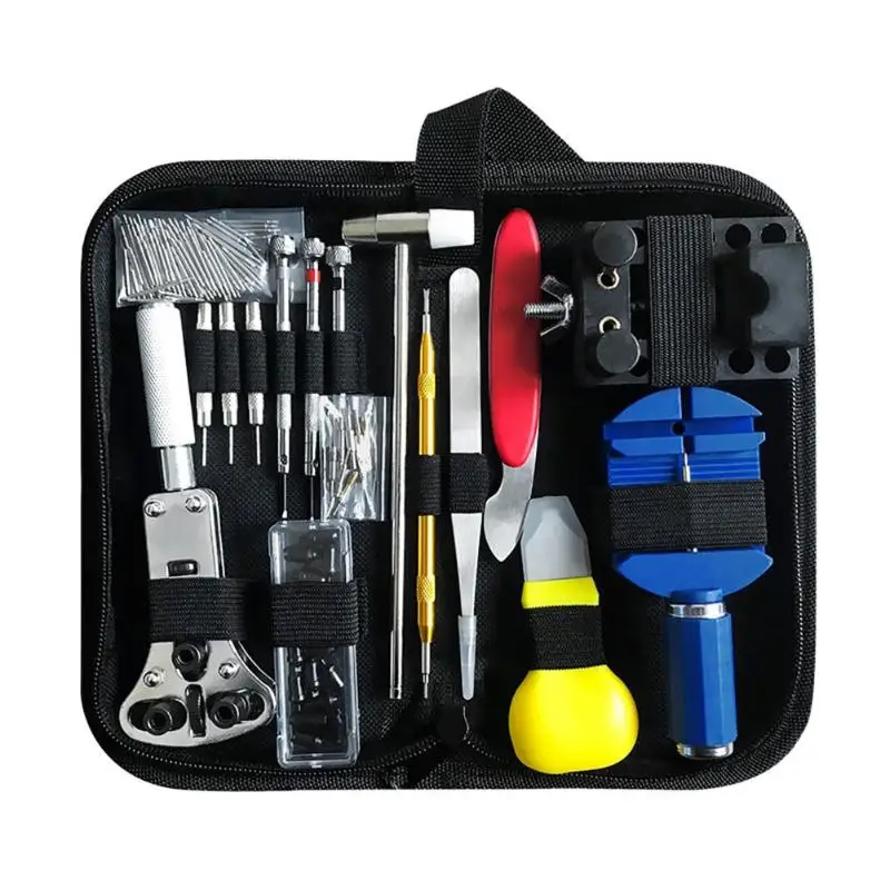 147pcs Watch Repair Tool Kit Watchmaker Link Pin Remover Case Opener Spring Bar Horlogemaker Gereedschap nh35 Clock Repair Set