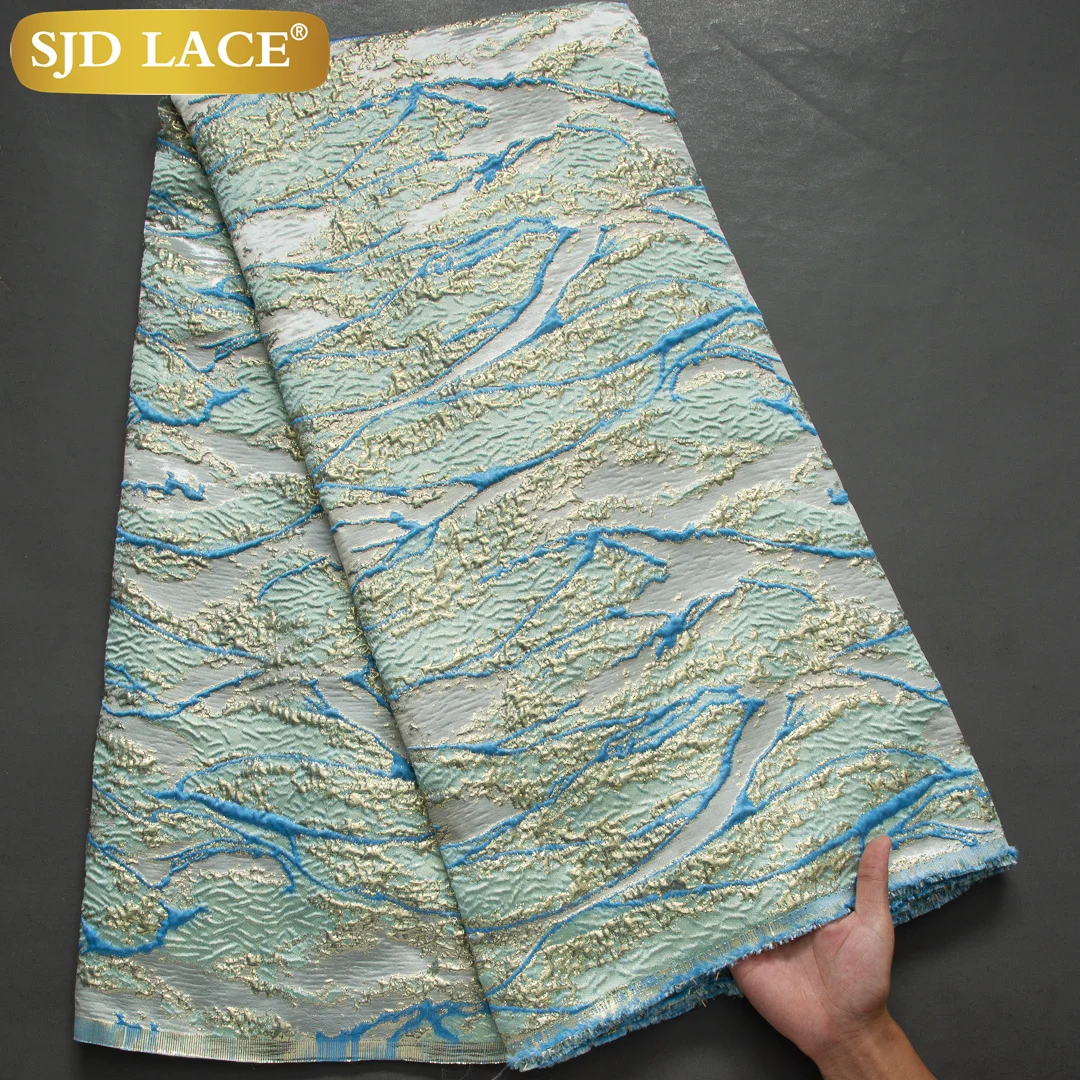 Африканская жаккардовая кружевная ткань SJD LACA 2024 горячая Распродажа нигерийская