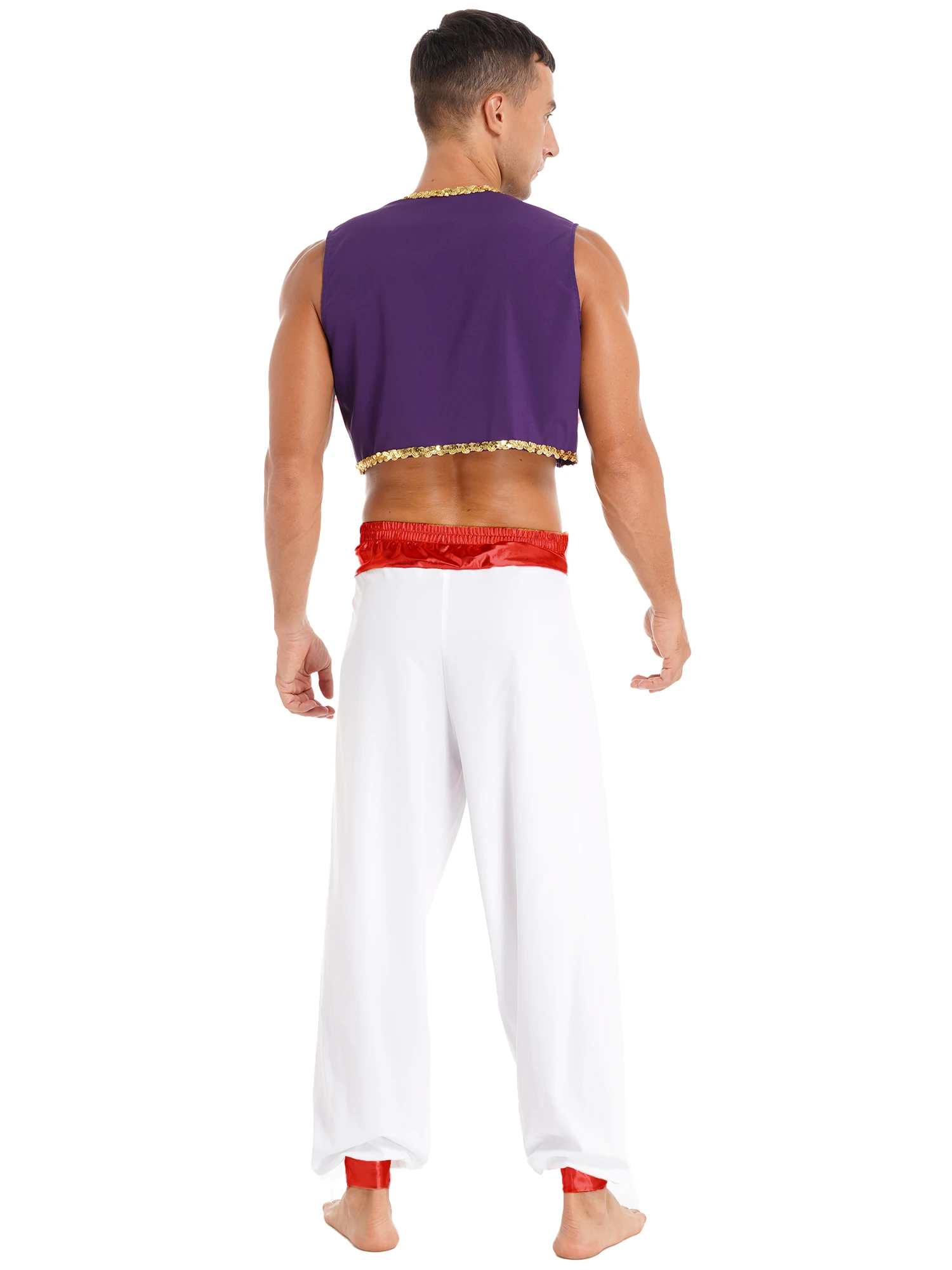 Мужская одежда для ролевых игр в виде лампы арабского принца 2 предмета открытый