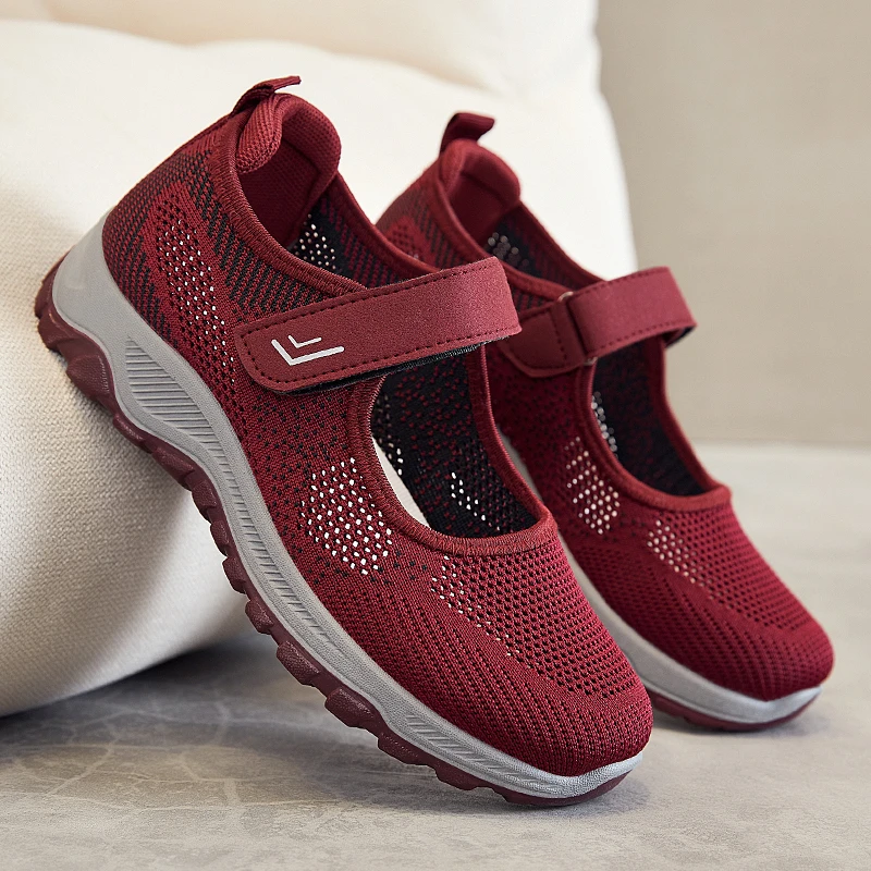 

Mesh Women Sports Running Casual Shoes 2023 Spring Summer New Fashion Breathable Walking Shoes Flats Platform Women Sneakers