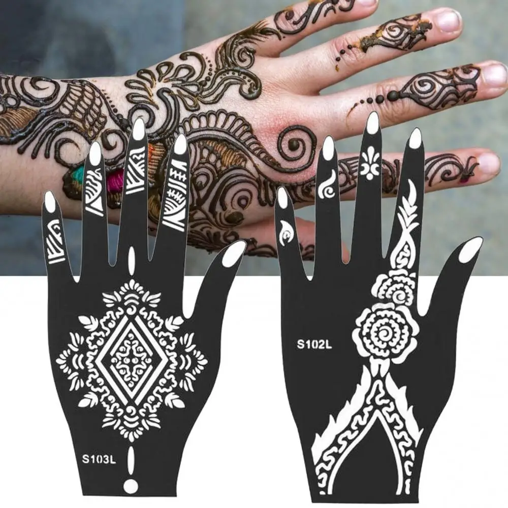 1 шт. тату-наклейка Арабская/индийская хна временная татуировка трафарет для