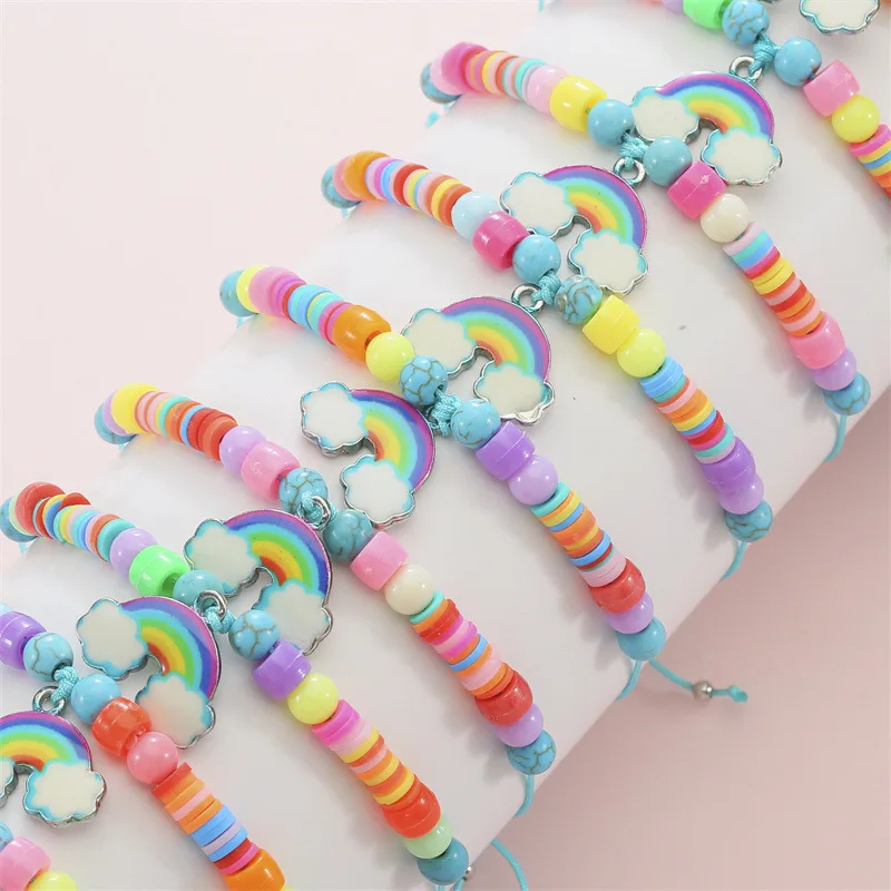 12 шт. бусины из полимерной глины и хрусталя |