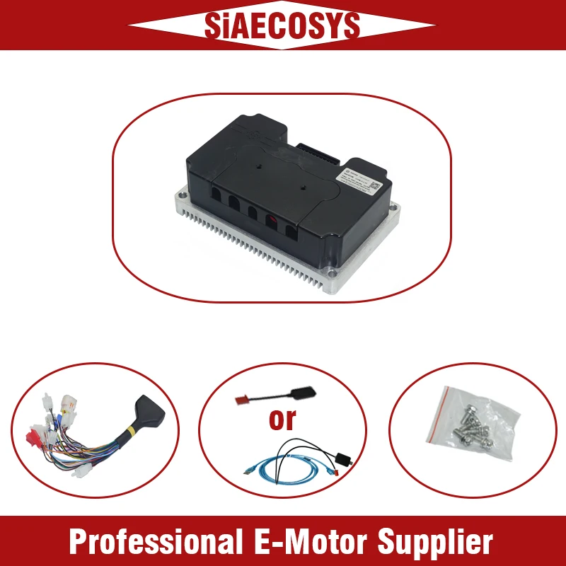 Фото SiAECOSYS QS165 5000 Вт 72 В 35H V1 V2 Комплект для переоборудования двигателя среднего привода Go Kart с контроллером Fardriver ND72680 №3
