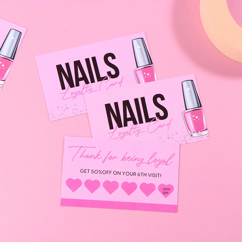 10/50 шт. визитные карточки для дизайна ногтей пресс бумажная карточка доска со