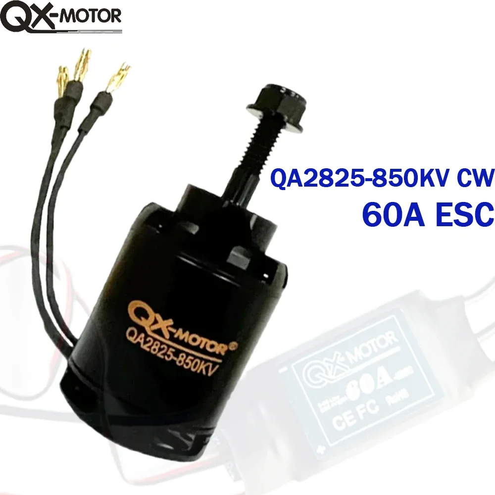 QX-MOROT QA2825 бесщеточный двигатель 700KV 800KV 850KV CW/CCW оснащенный 60A ESC подходит для