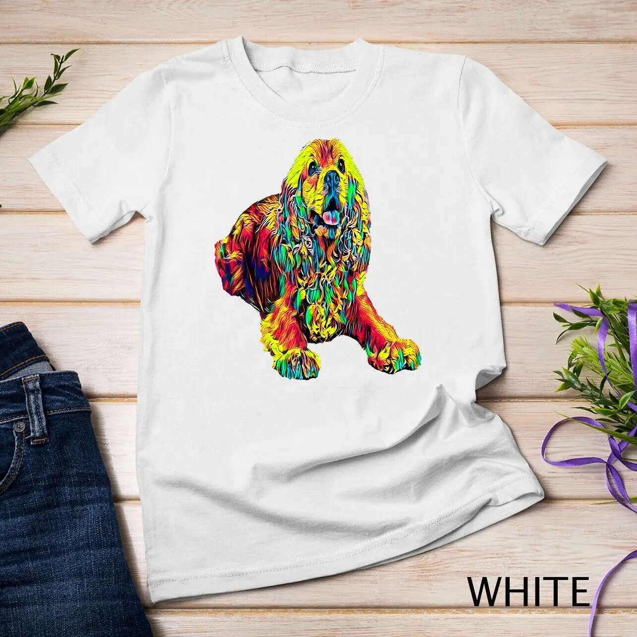 Футболка унисекс американская кокер-спаниель