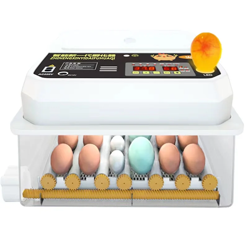 

36pcs Eggs Incubator 220/110V 12V Double Power Supply Full Automatic Incubators Egg Hen Chicken Eggs Hatcher High Hatchability