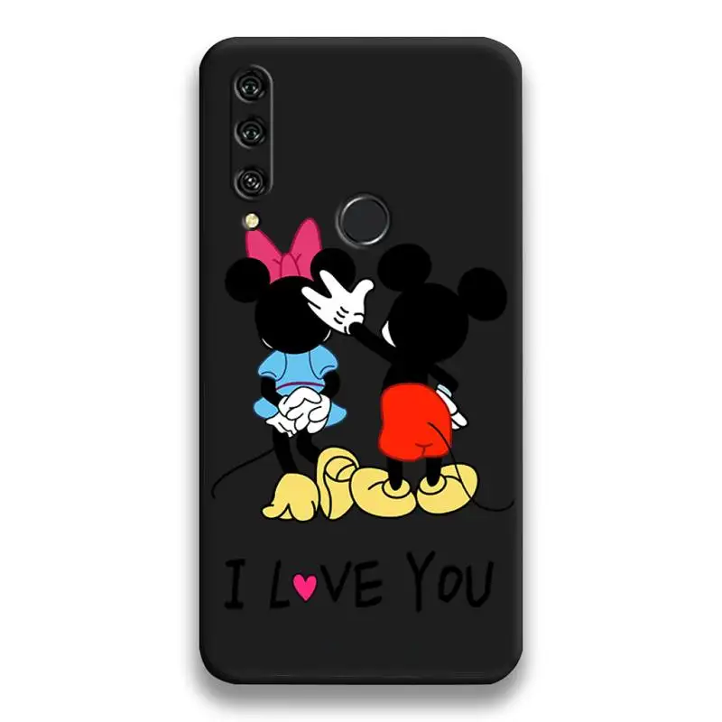 Чехол для телефона с изображением Микки и Минни Маус Huawei Y6P Y8S Y8P Y5II Y5 Y6 2019 P Smart Prime Pro