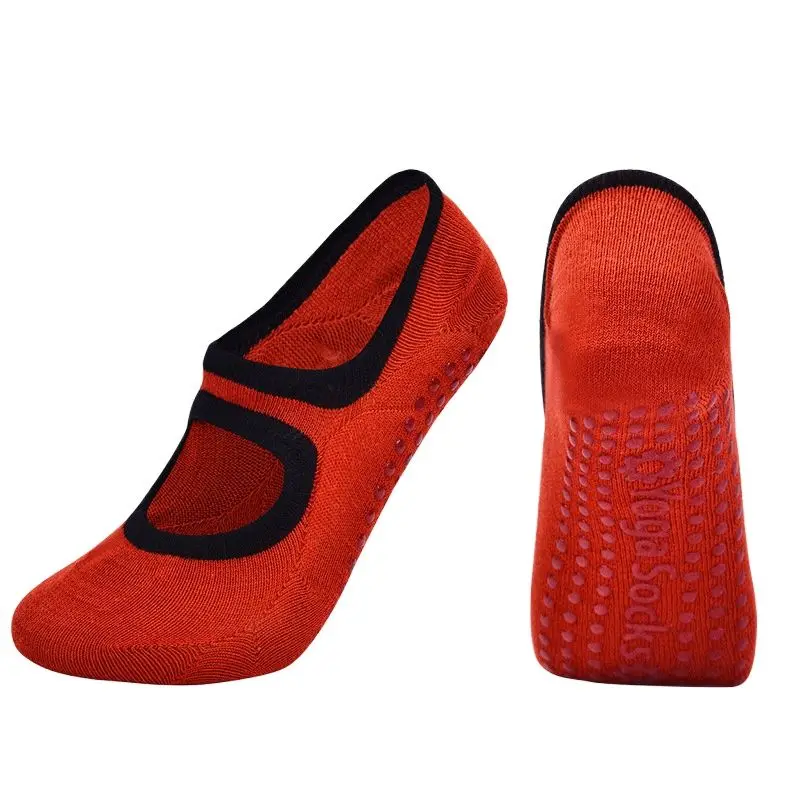 

Plus Size Yoga Socks Female Yoga Dance Backless Sports Gym Indoor Floor Invisible Socks