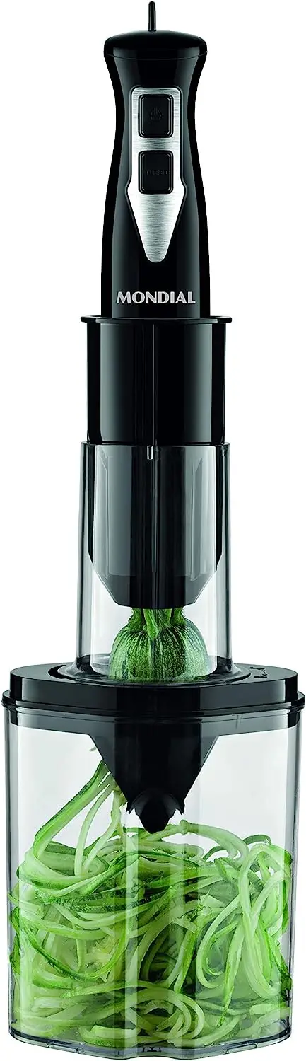 

, Spiralizer Duo, 220V, Preto/Inox - CS-03