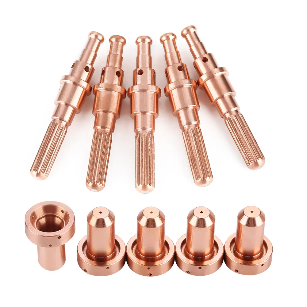 

5pcs 9-8215 Electrode + 5 pcs 9-8210 Nozzle Tips for Thermal Dynamics SL60/100 Plasma Torch Plasma Tip