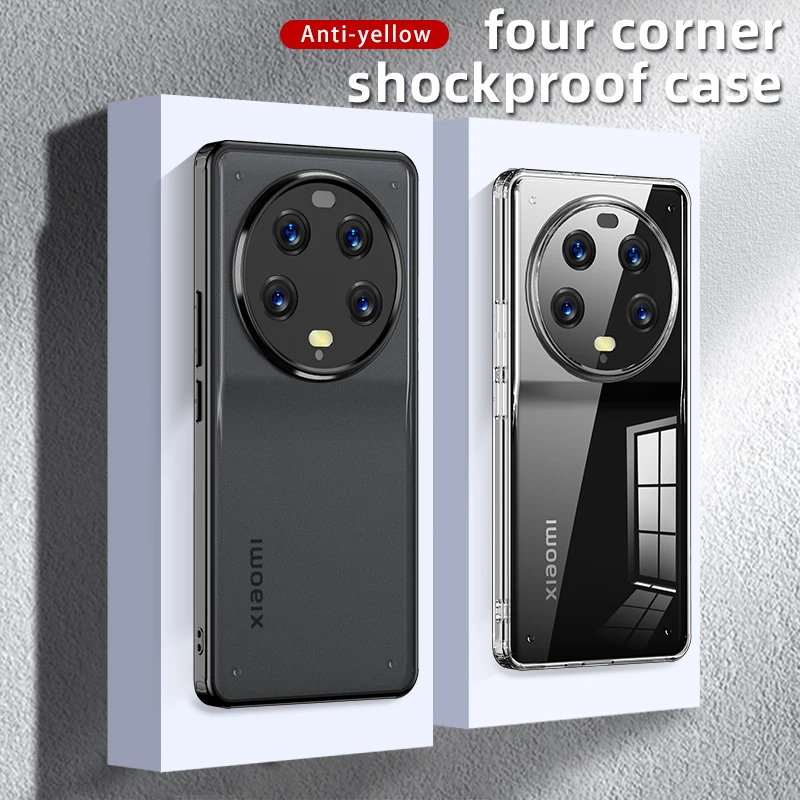 

For Xiaomi 13 Ultra Case Crystal Hard PC Shockproof Transparent Matte Anti-fingerprint Cover for Xiaomi Mi 13 Ultra