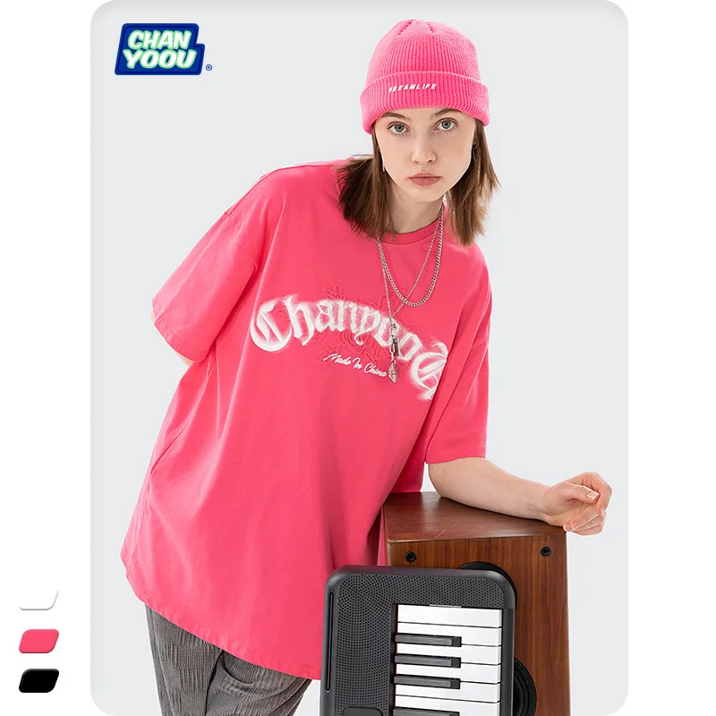 

Новинка лета 2022, Европейская и американская брендовая рельефная рубашка с короткими рукавами и надписью, оптовая продажа, мужская рубашка ...