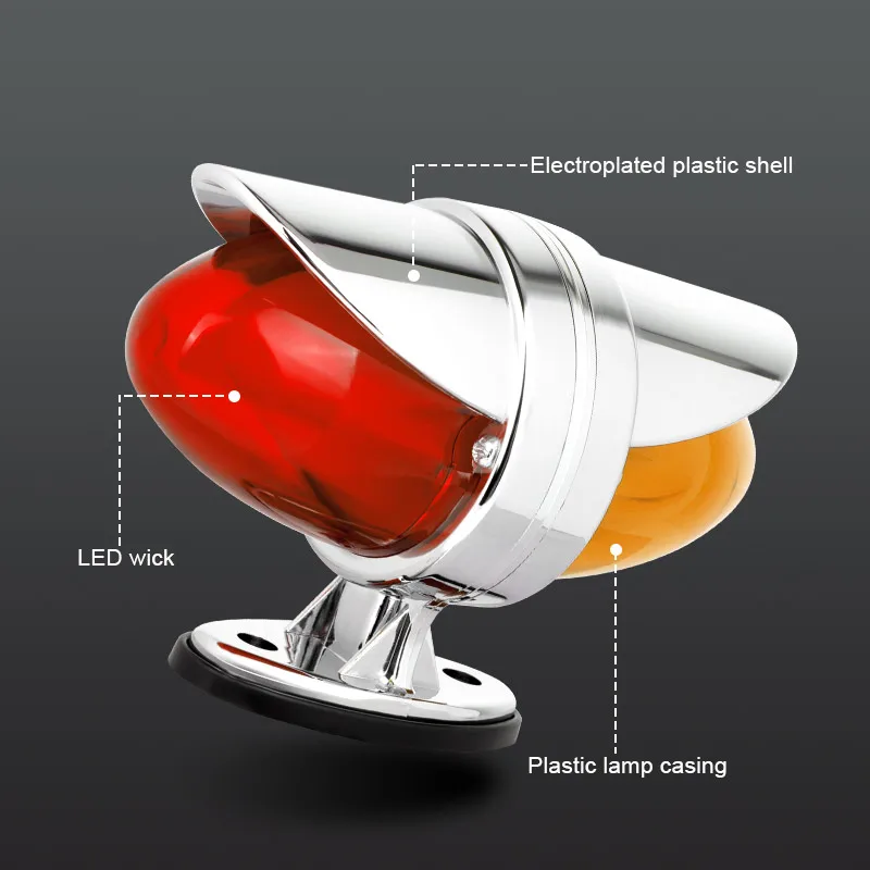 Двусторонний светодиодный фонарь для грузовика 2-дюймовый мини-крыло прицеп