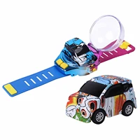 cartoon watch control car toys mini remote control car watch toy cute watch rc car toy with light attractive gift for boys girls
