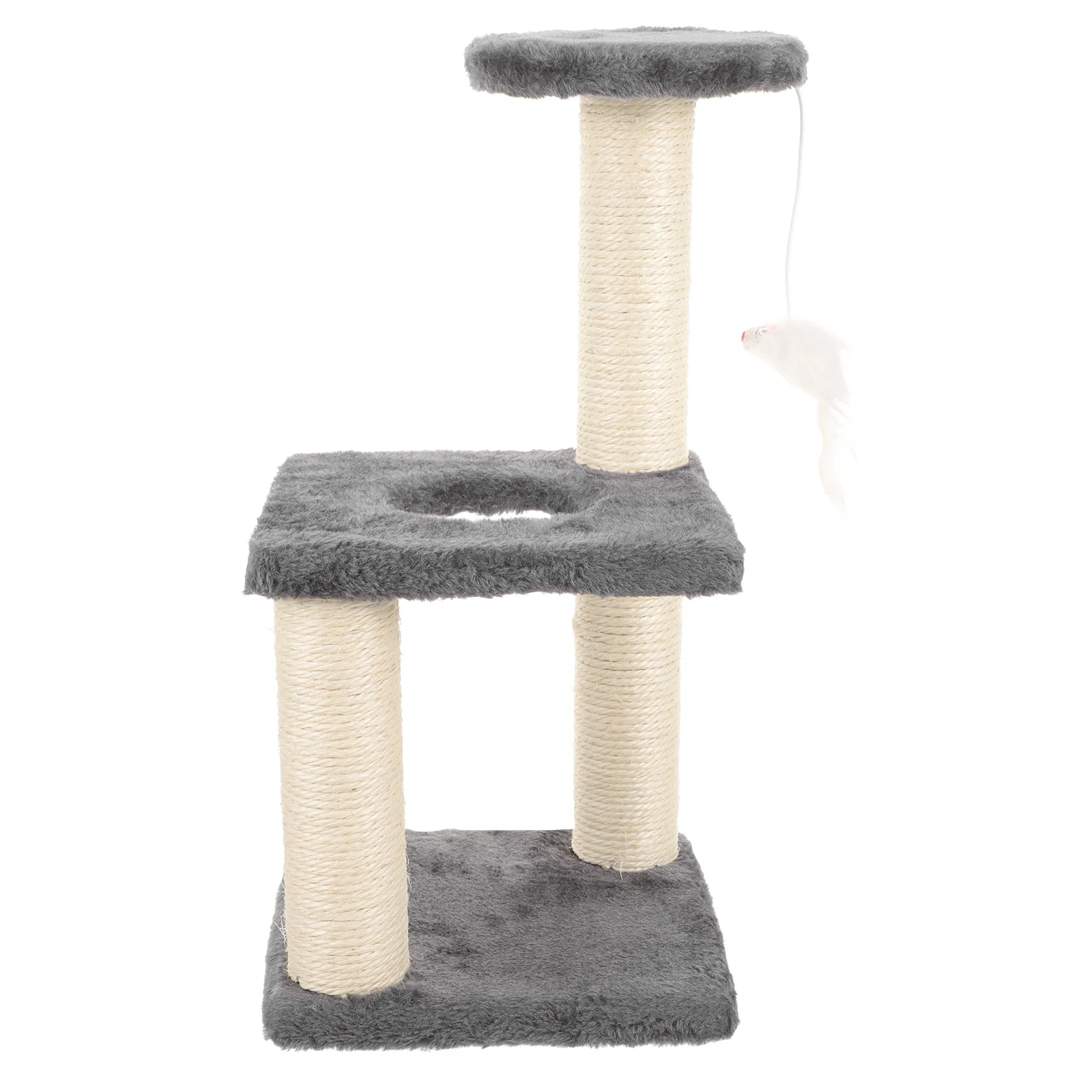 

Cat Climbing Frame Floor Scratching Post Towers Comfortable Kitten Scratcher Toys Trees Integrated Accessory Vertical