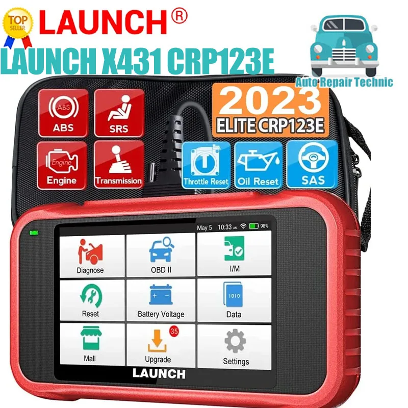2024 новый-LAUNCH X431 CRP123E V2.0 Автомобильные диагностические инструменты OBD2