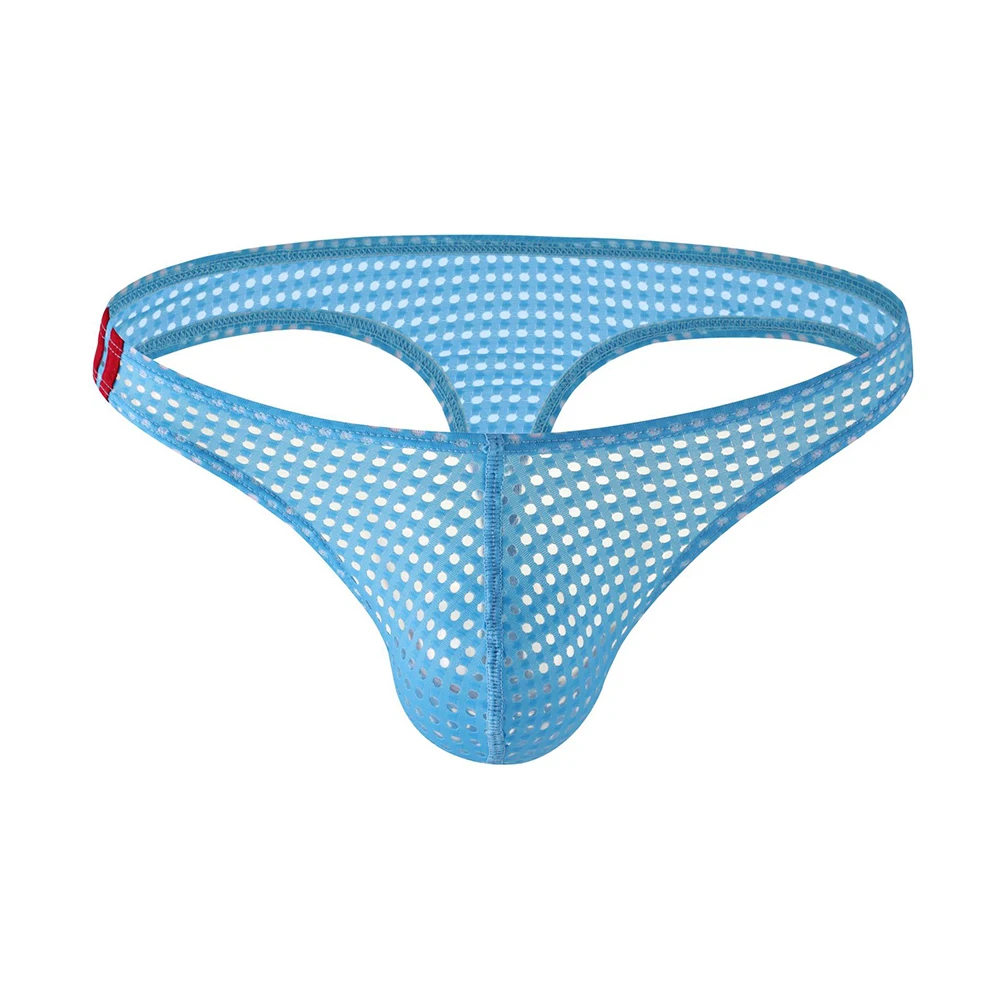 Мужское сексуальное сетчатое нижнее белье короткие трусы с выпуклым мешочком