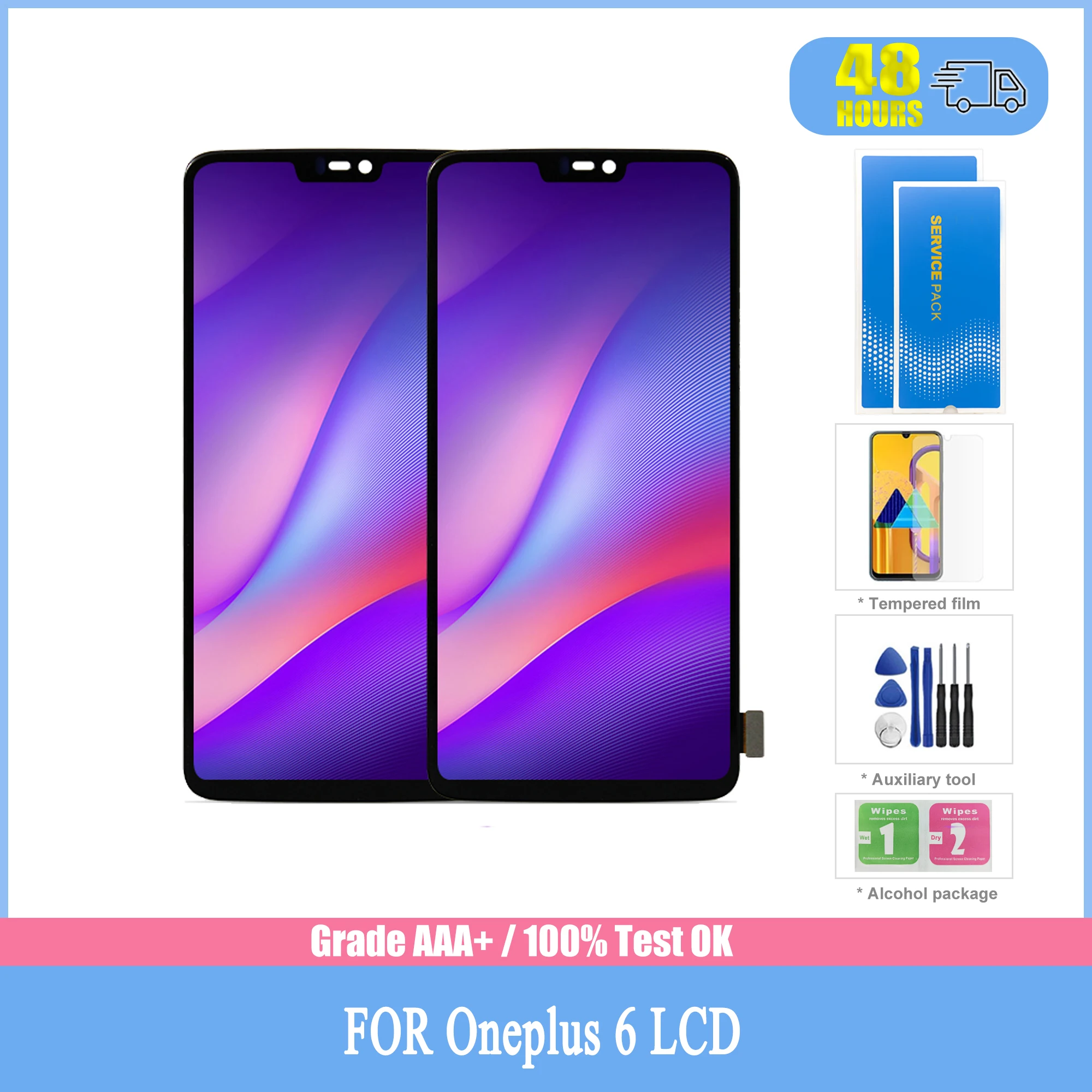 

ЖК-дисплей 6,28 "для Oneplus 6 с сенсорным экраном и дигитайзером, сменные детали с рамкой для 1 + 6 дисплеев, оригинал