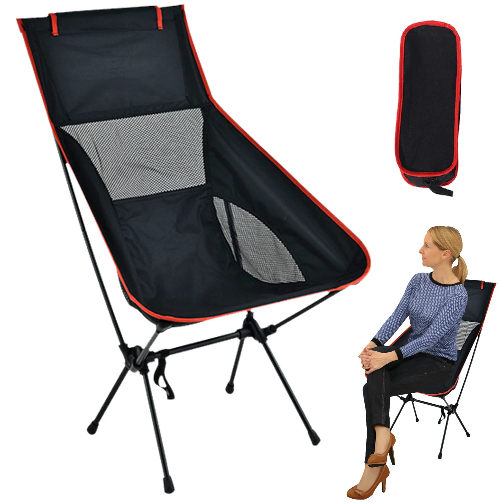 

Camping Chair Lounge Travel Outdoor Seat Strong Weight-Bearing Camping Chairs Fishing Chairs Comfortable And Breathable Camping