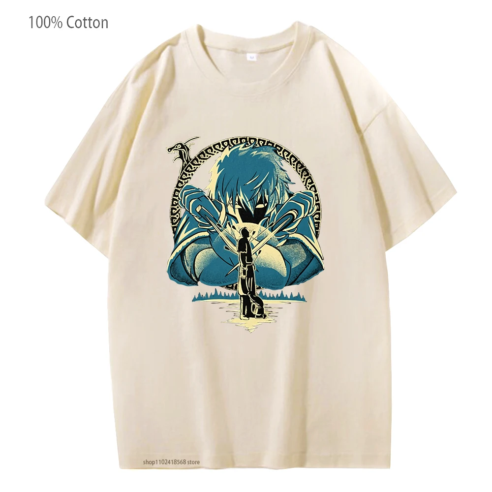 

Vinland Saga Printed T-Shirts Men Askeladd Thorfinn Canute Tshirt Manga/Comic Casual Short-sleeve 100% Cotton Top Women Clothes