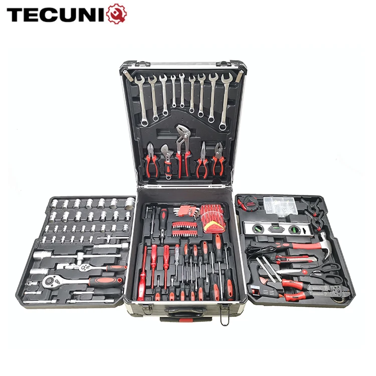 

TECUNIQ Professional 186PCS Mechanic Hardware Home Repair Tool Box Set Auto Kit