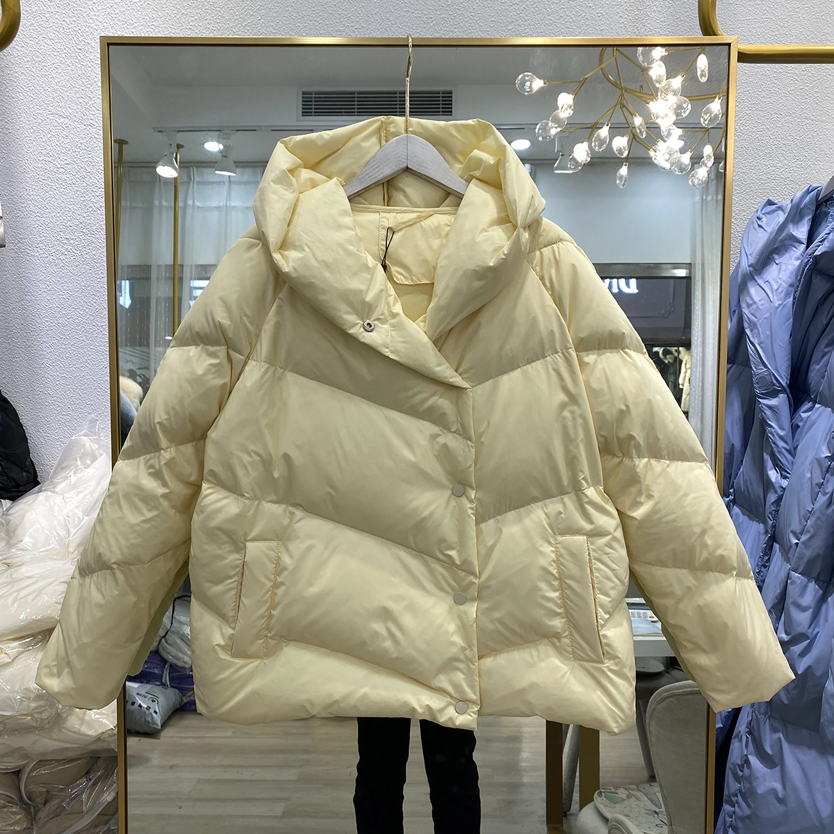New Women Down Jacket Casual Style Autumn Winter Coats And Parkas Female Outwear