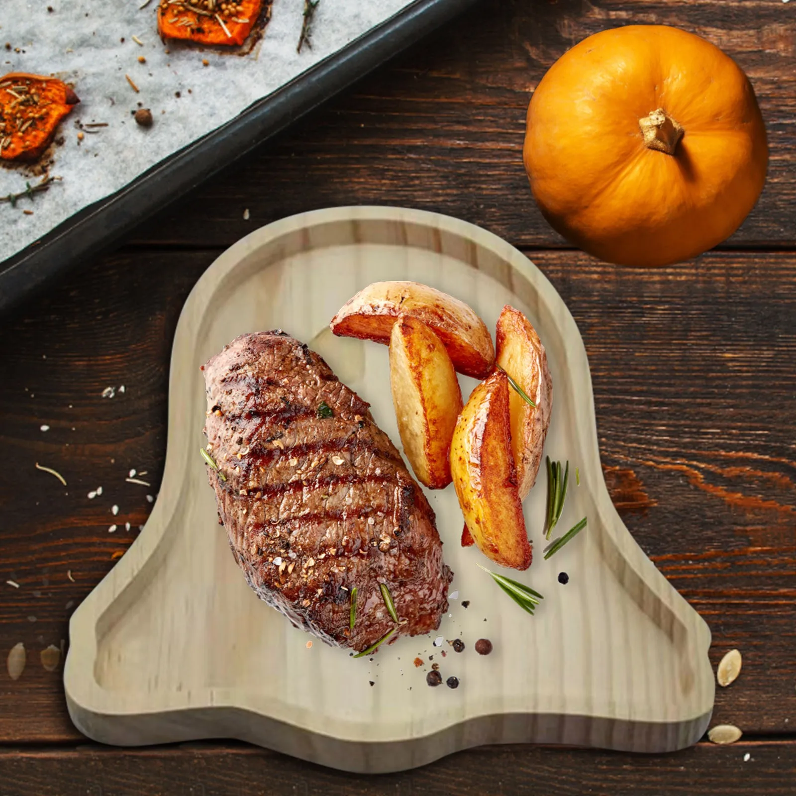 

Стол для Хэллоуина, деревянный знак, тыква, отдельно стоящий стол, декор на День Благодарения, Красивые Украшения, Рождественское украшение,...