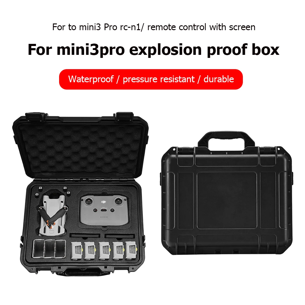 

Explosion Proof Carrying Bags Waterproof Remote Controller Drone Body Storage Handbags for DJI Mini 3 Pro RC-N1