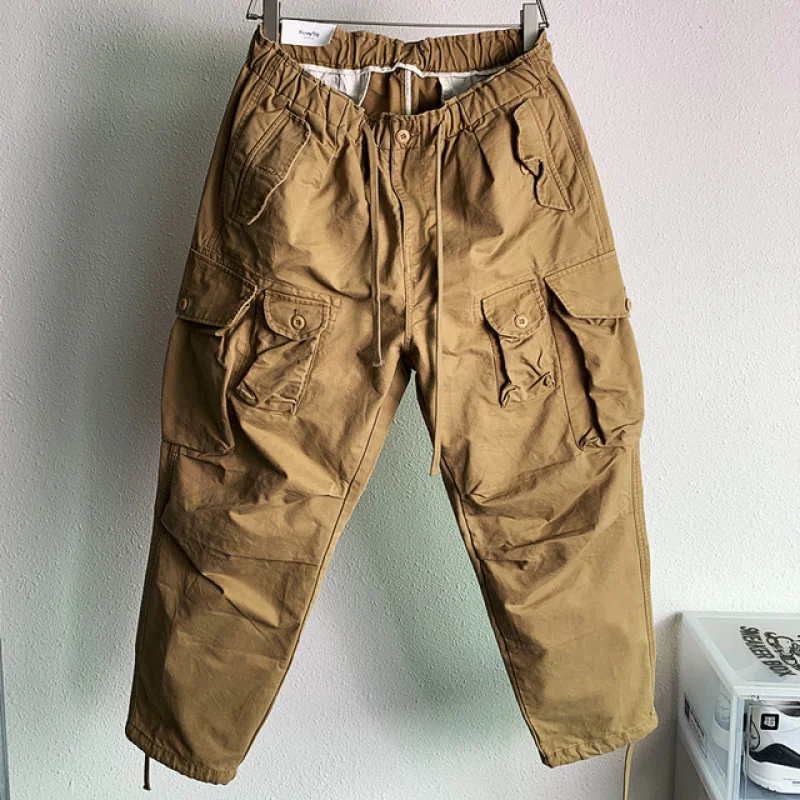 Осень-зима 2023 Модные свободные брюки-карго дизайнерские военные промышленные